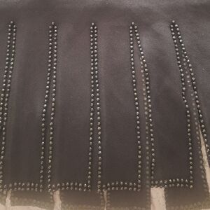 Long Evening Skirt...sheer fabric and beading trim